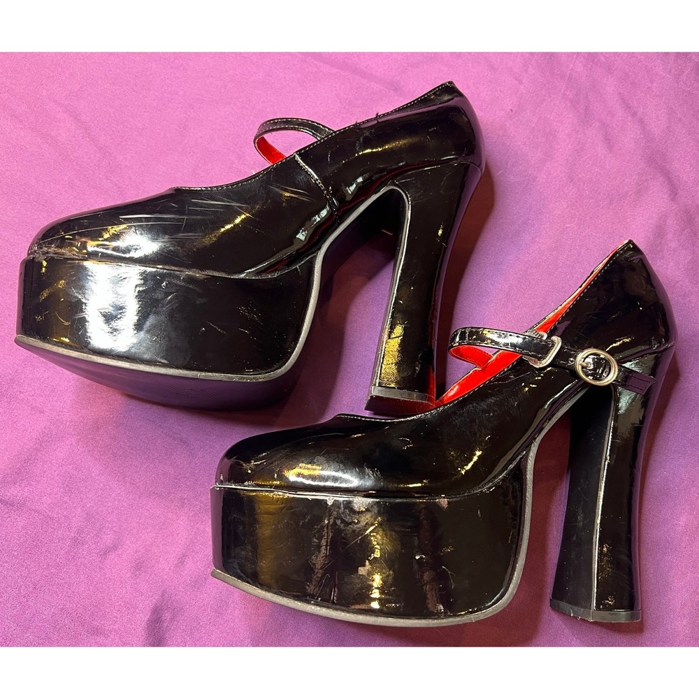 Mary Jane Platform Black Shoes‎ Size L Approximately 9.5/10